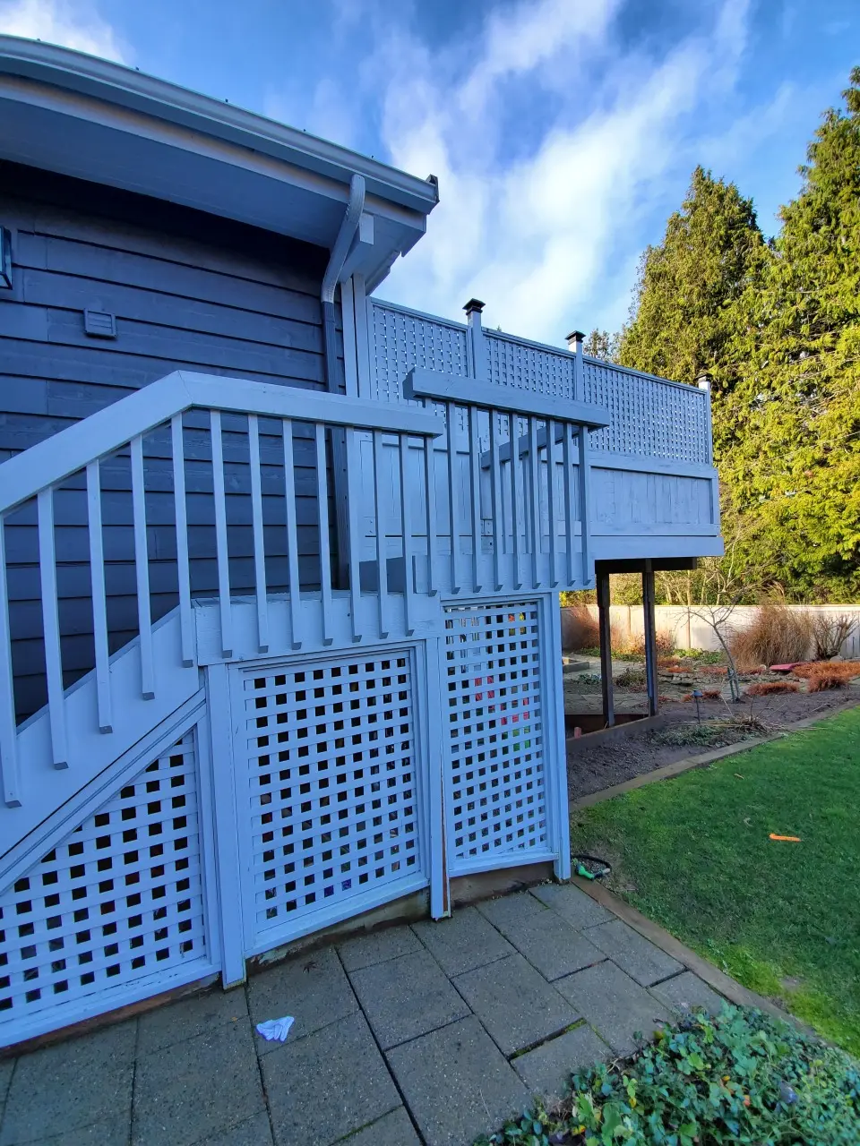Elevated Composite Deck before