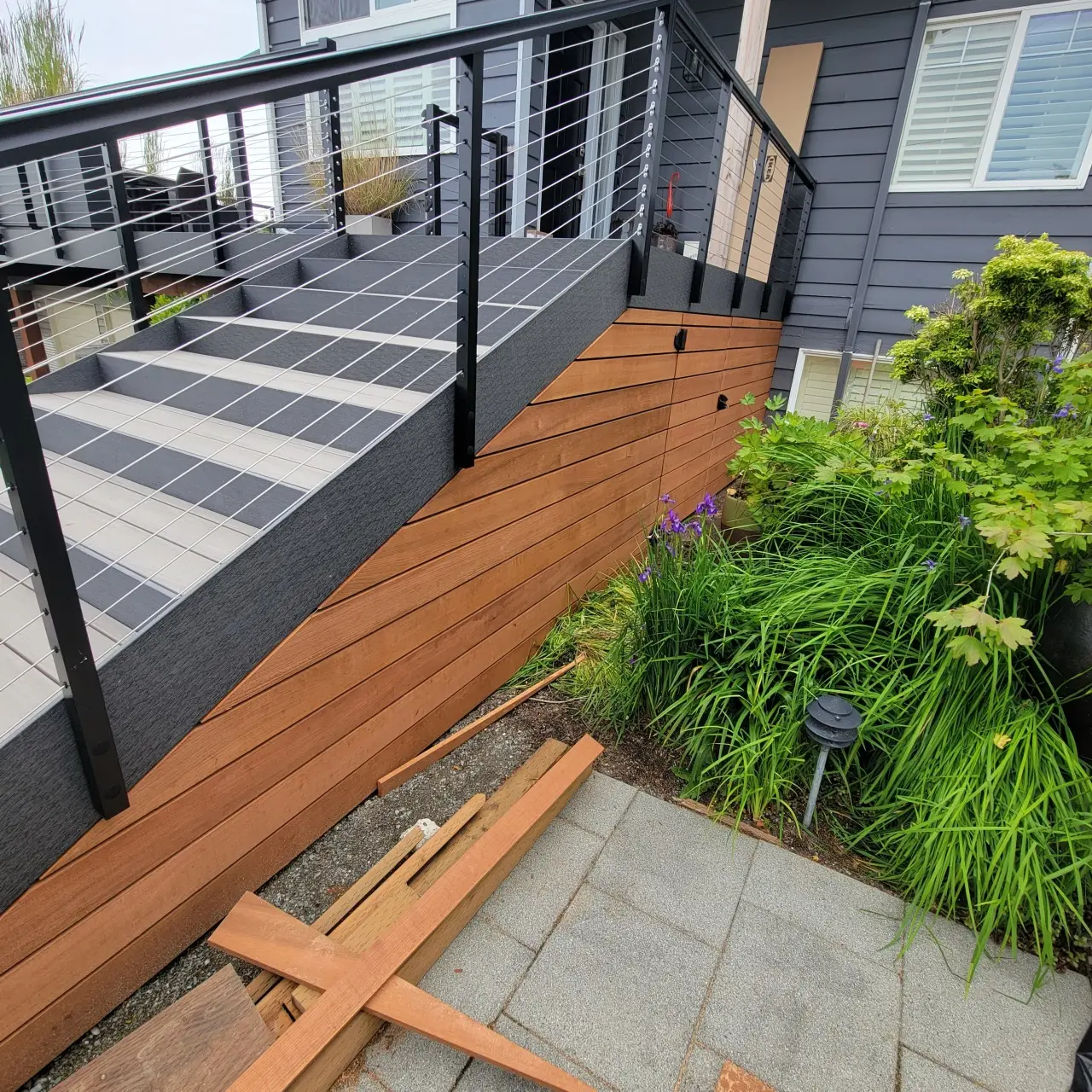 An outdoor room, elevated