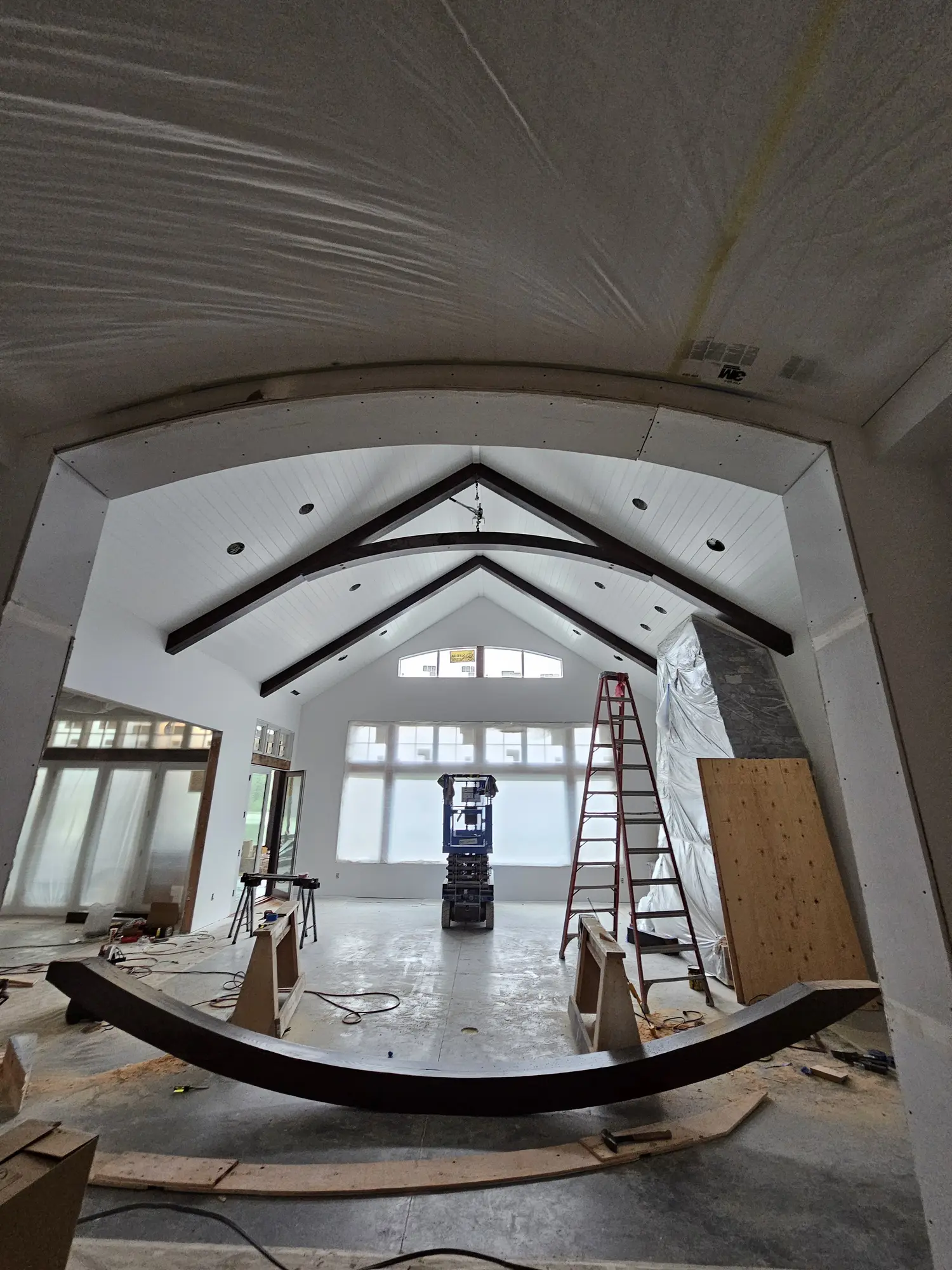 Custom Timber-Frame Home after