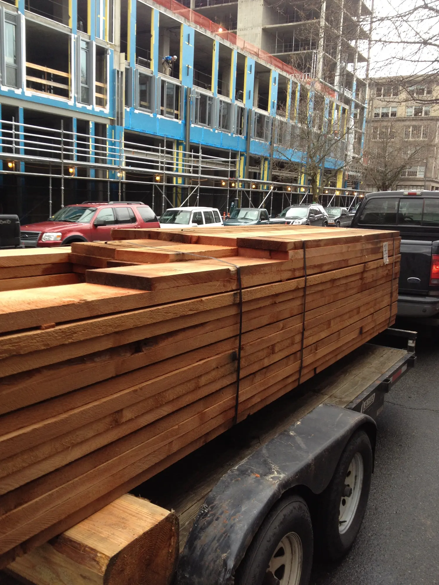 Milling timber and live-edge slabs in the SCR wood shop